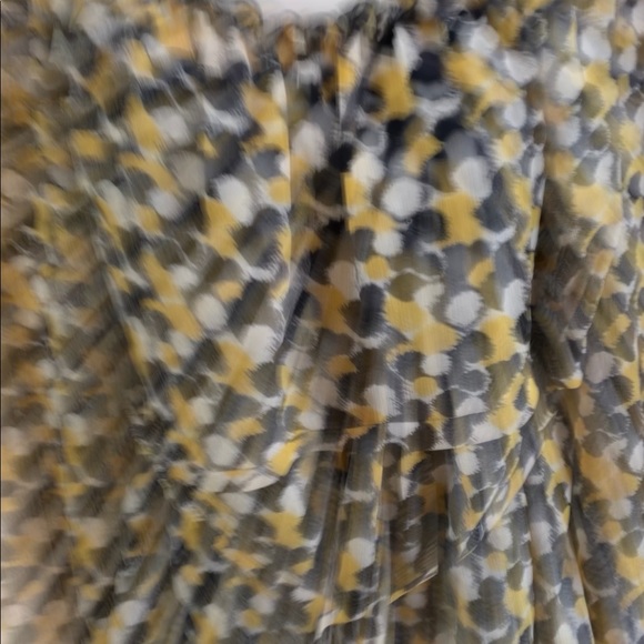 ABStudio Yellow & Black blouse attached cami L - Picture 2 of 8